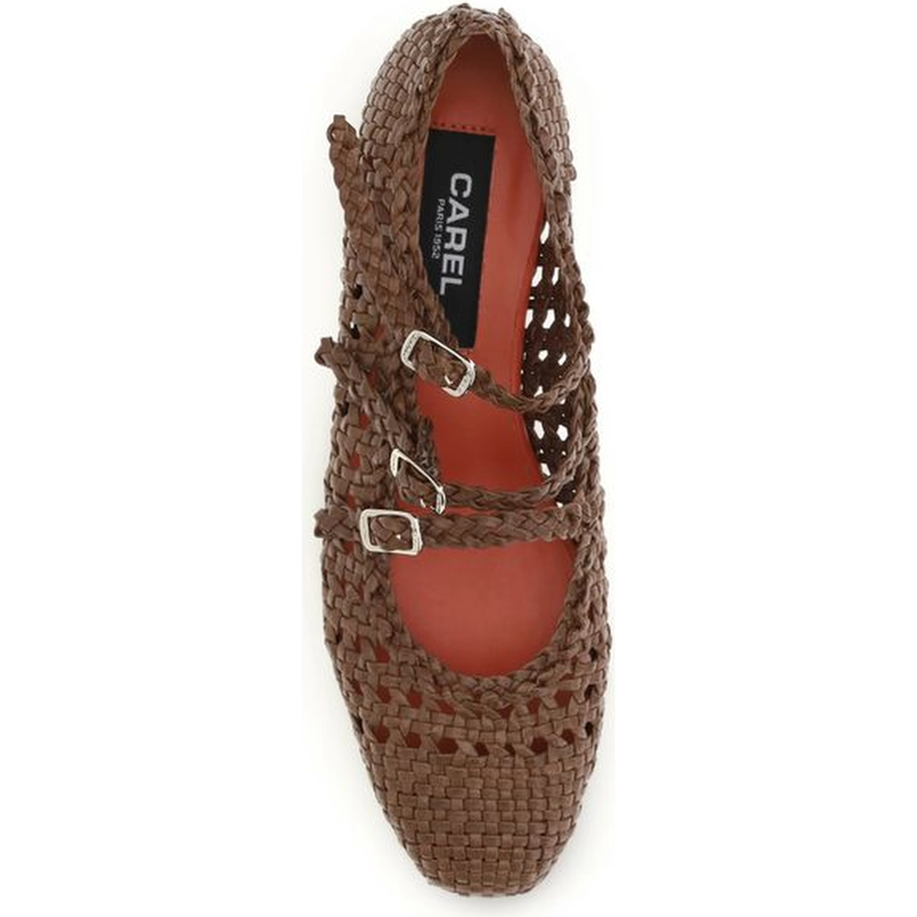 Brown Calf Leather Bos Taurus Ballet Flats