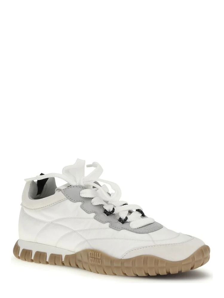 White Polyamide Athletic Sneakers alternative