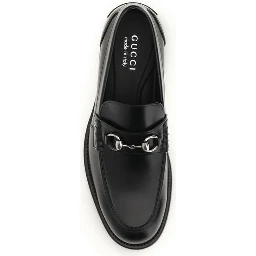 حذاء بوس توروس سهل الارتداء من جلد العجل الأسود