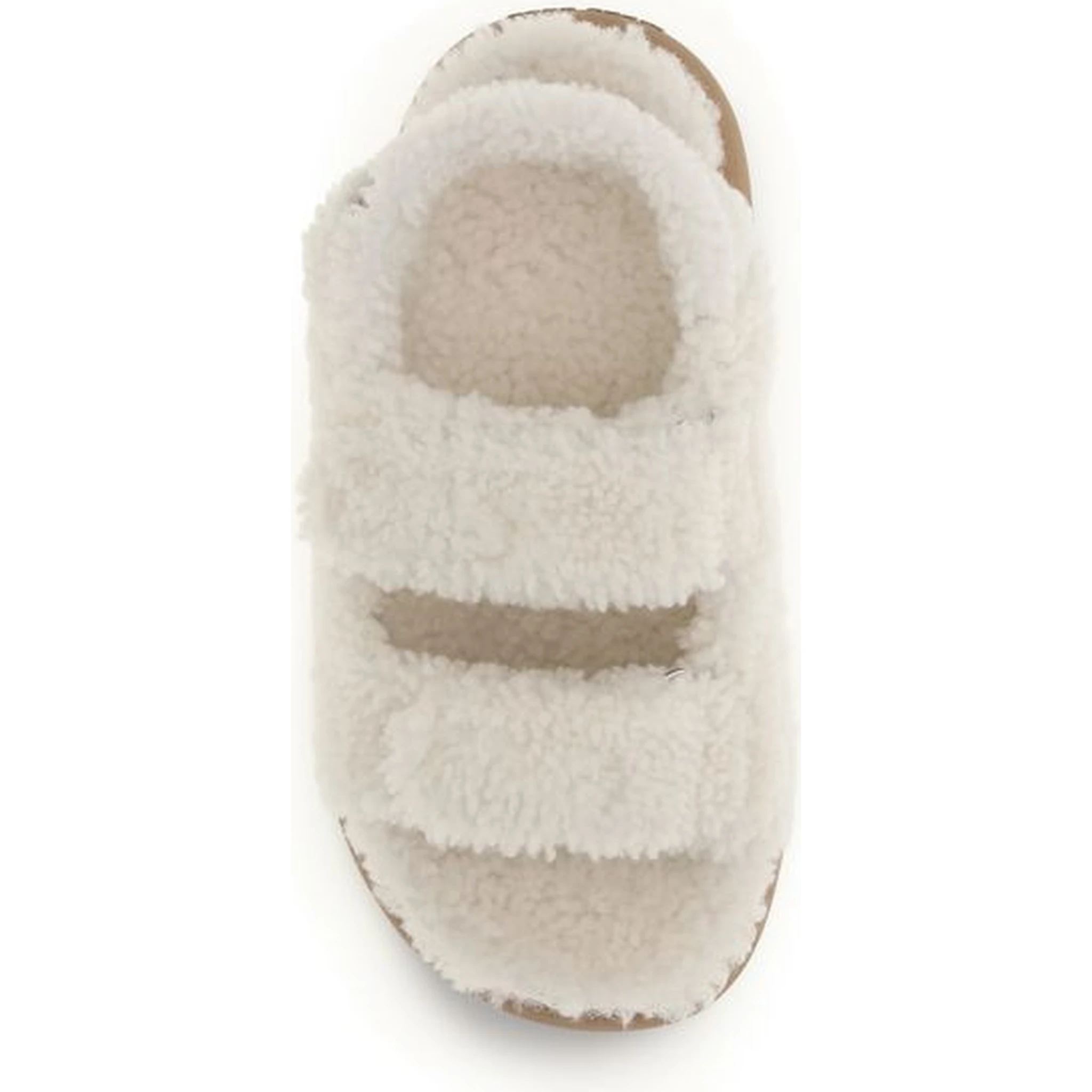 White Calf Leather Bos Taurus Flat Sandals