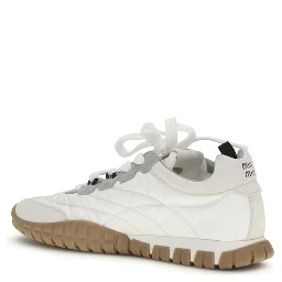 White Polyamide Athletic Sneakers