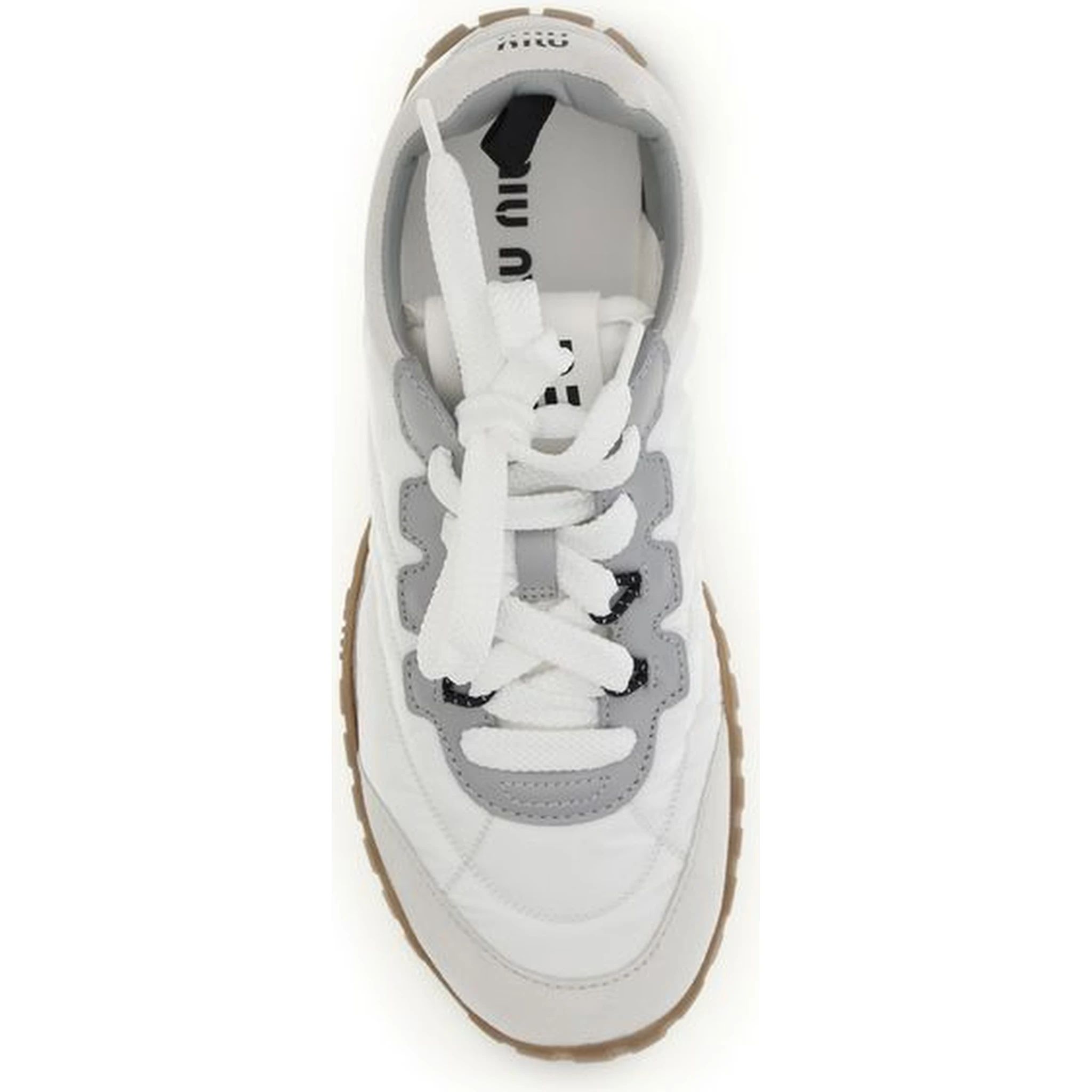White Polyamide Athletic Sneakers