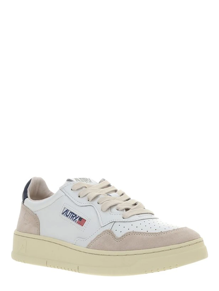 White Rubber Low Top Sneakers