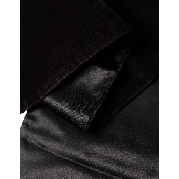 Black Silk Fringe Neck Wrap Foulard 139.5cm x 15.5cm Scarf
