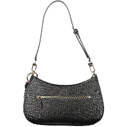 Black Polyethylene Women Handbag