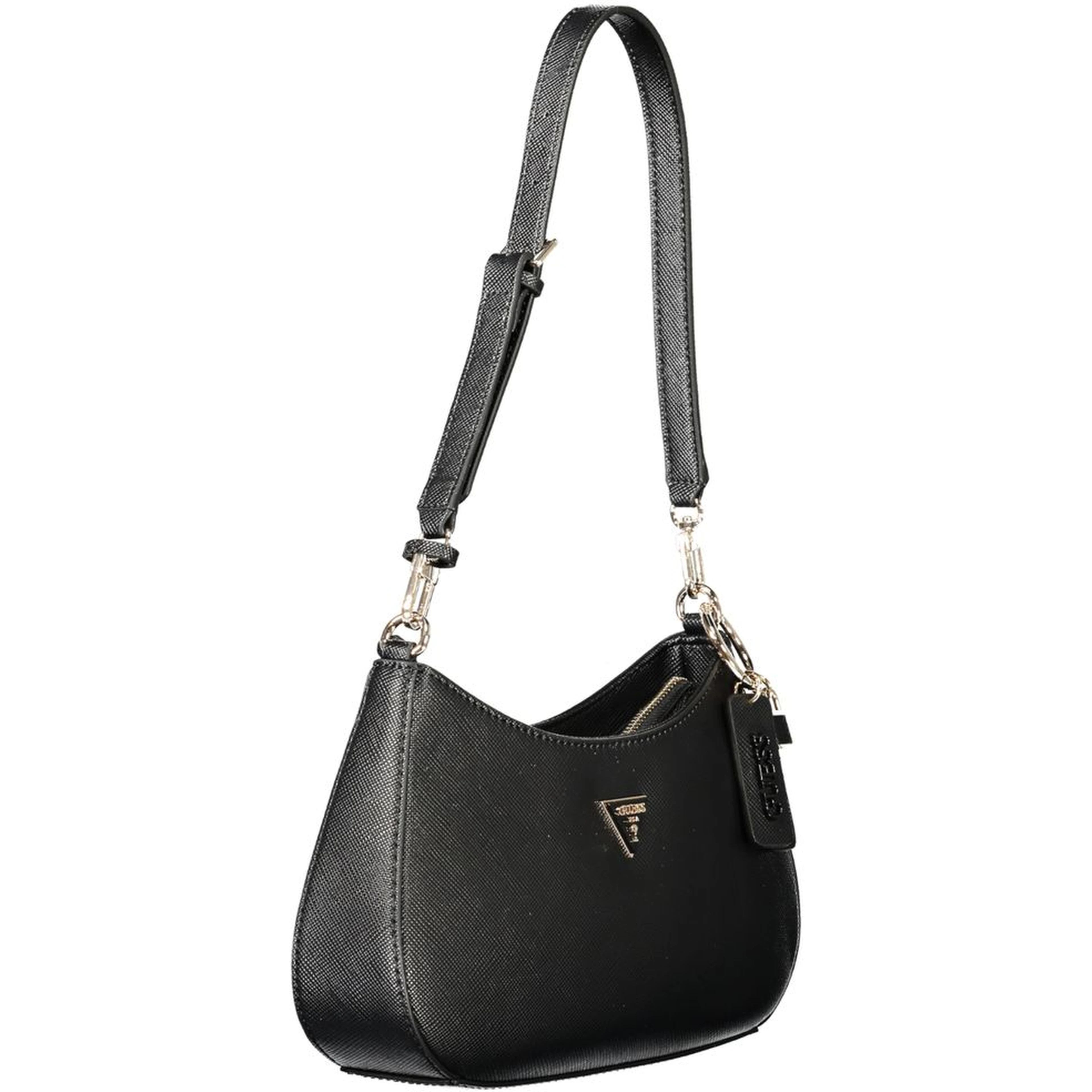 Black Polyethylene Women Handbag