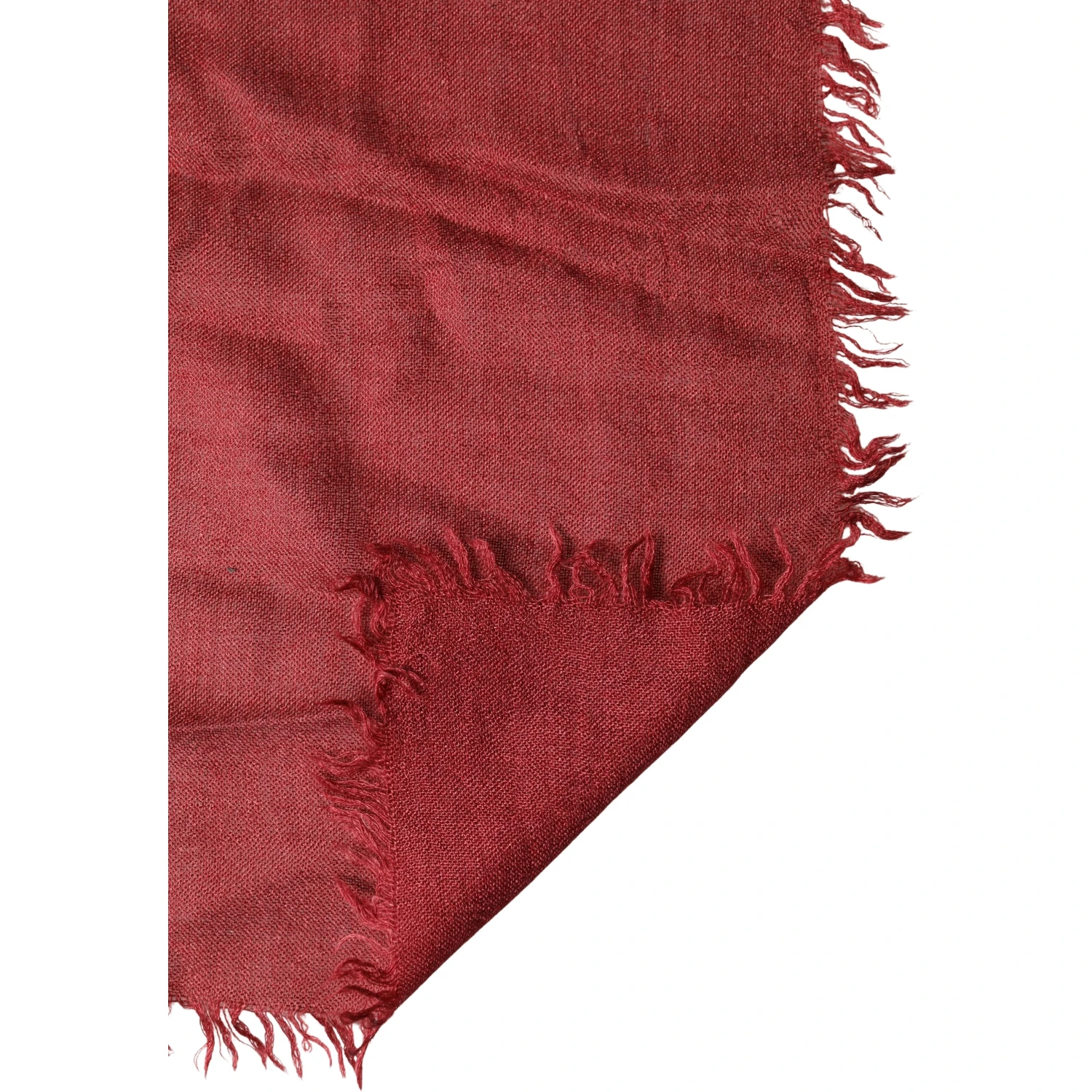 Red Cashmere Silk Fringe Wrap Foulard 200cm X 70cm Scarf