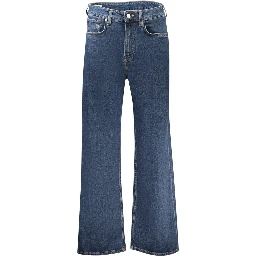 Blue Cotton Women Jeans