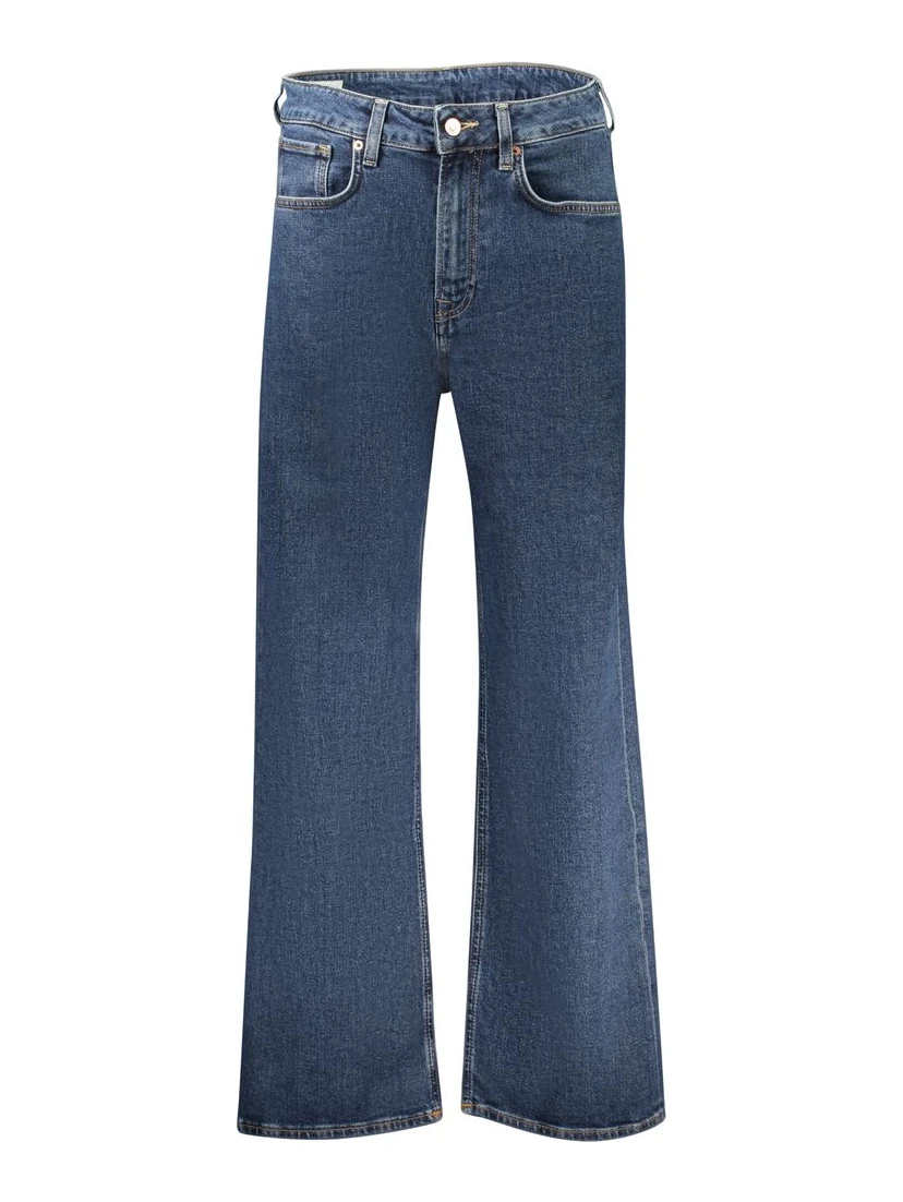 Blue Cotton Women Jeans