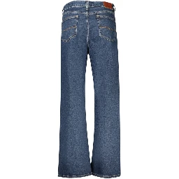 Blue Cotton Women Jeans