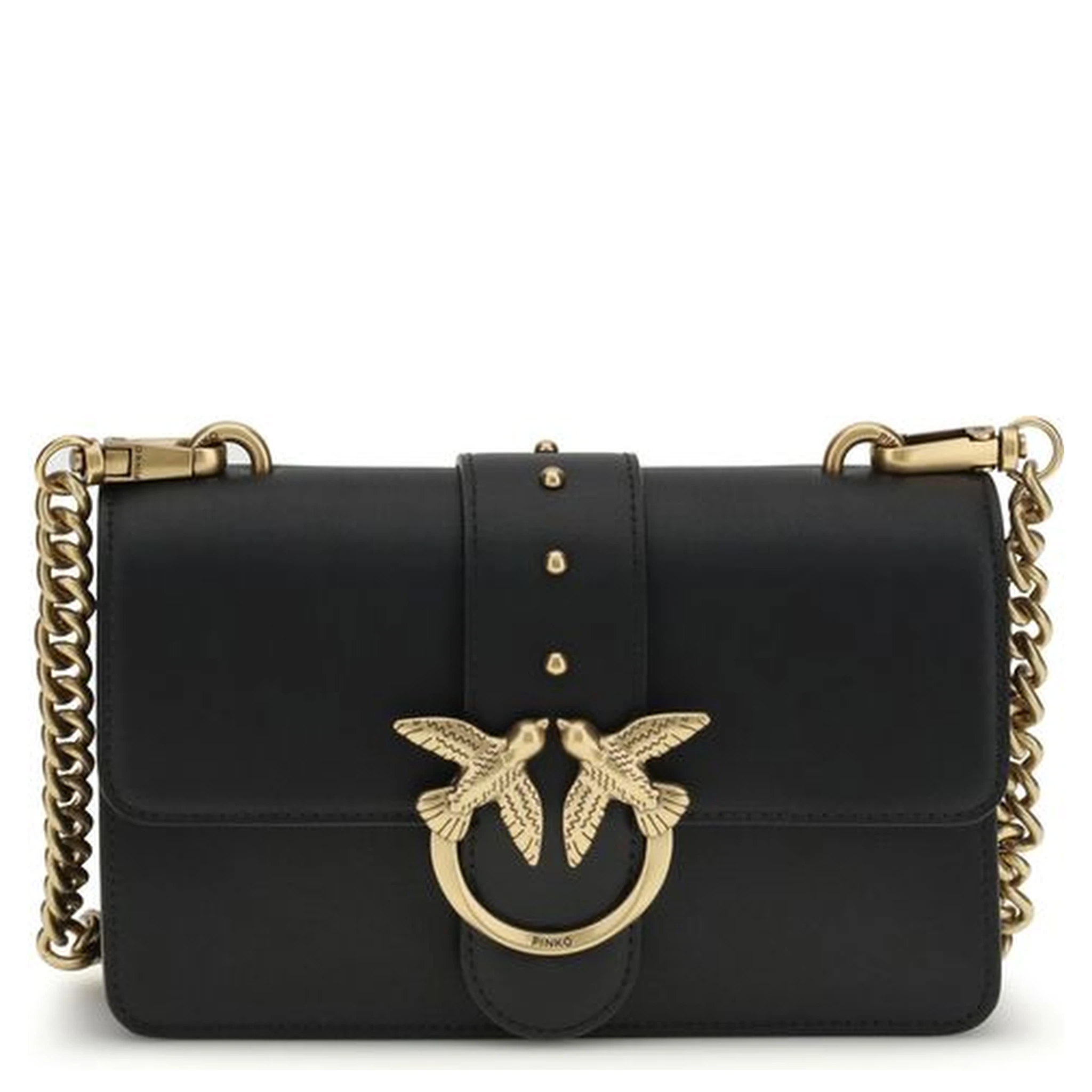 Black Calf Leather Bos Taurus Shoulder Bag