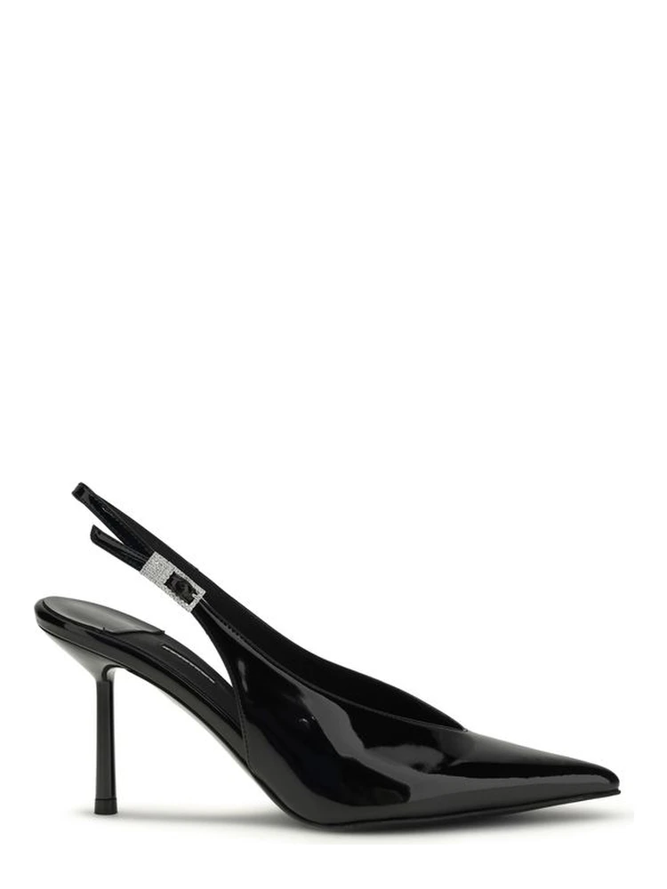 Black Calf Leather Bos Taurus High Heel Pumps
