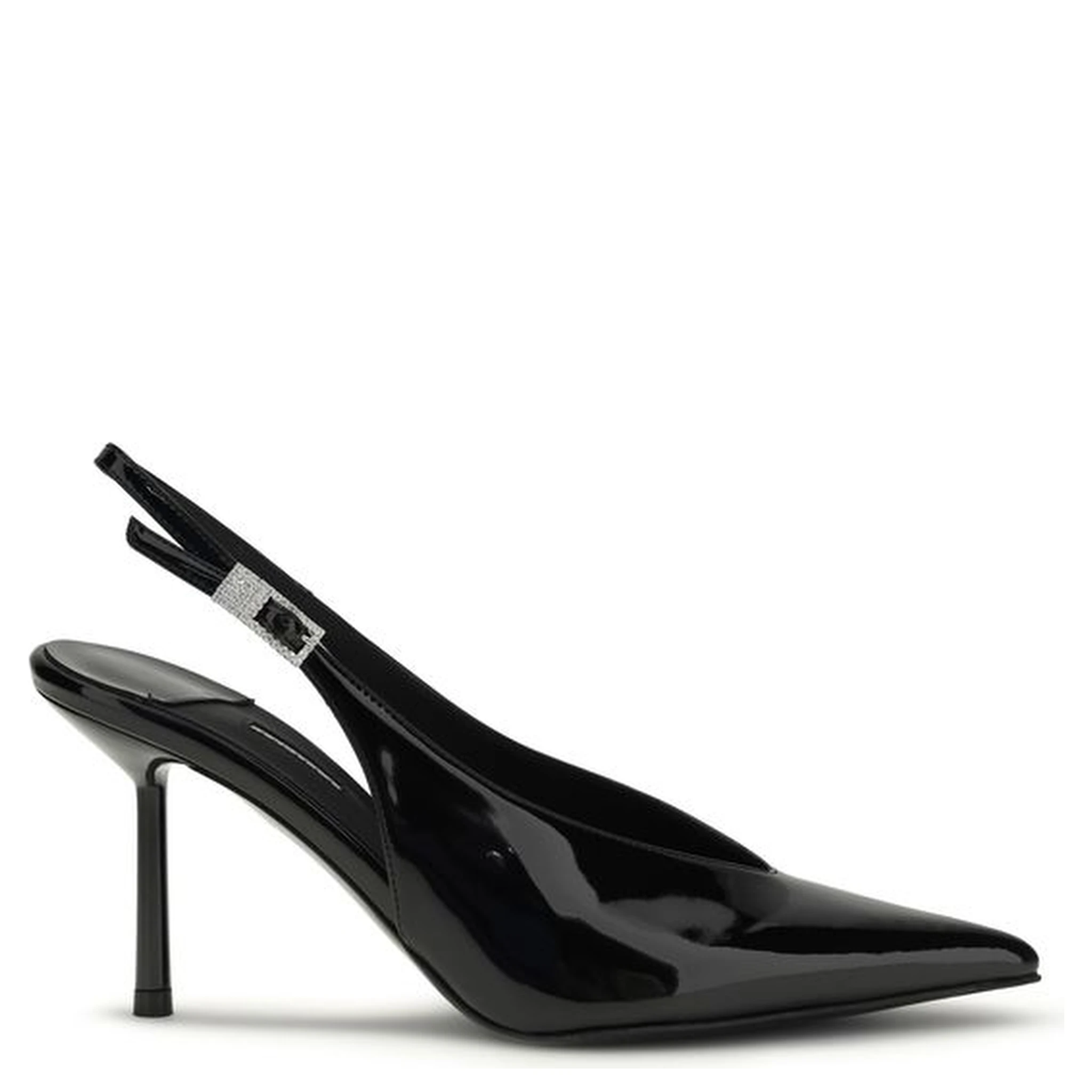 Black Calf Leather Bos Taurus High Heel Pumps