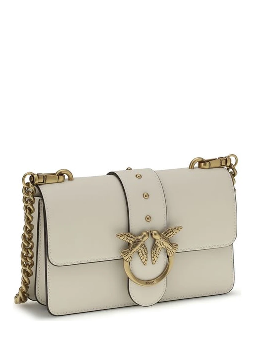 حقيبة كتف بوس توروس من جلد العجل البيج