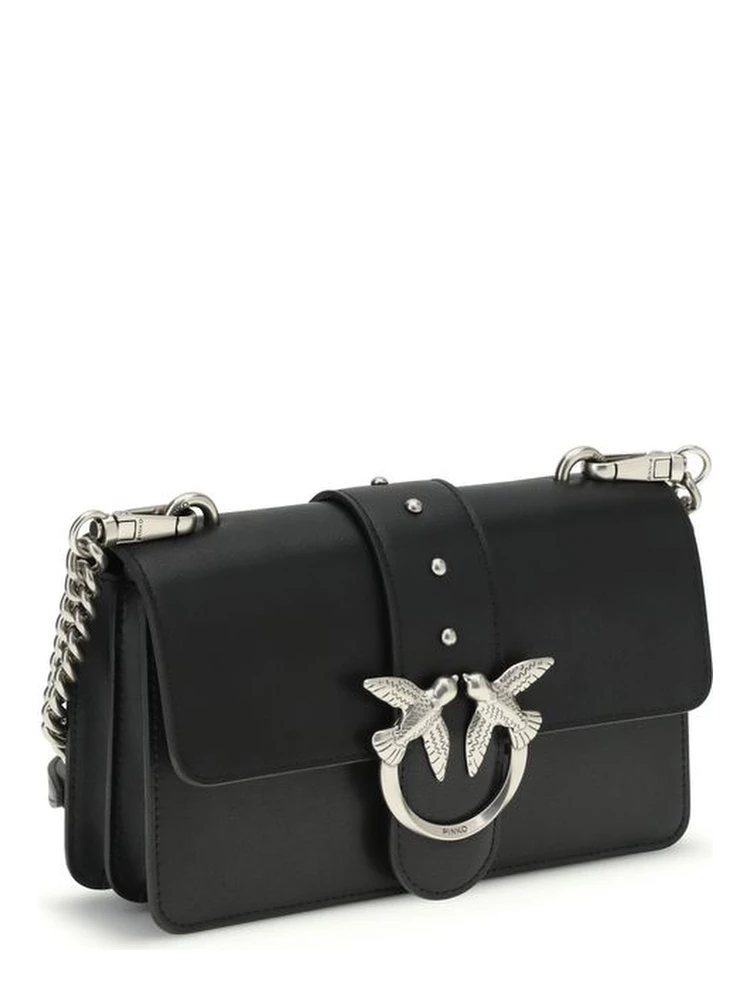 حقيبة كتف بوس توروس من جلد العجل الأسود alternative