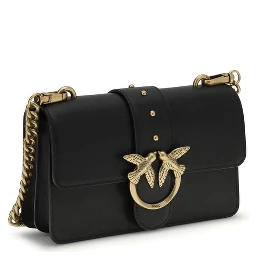 Black Calf Leather Bos Taurus Shoulder Bag