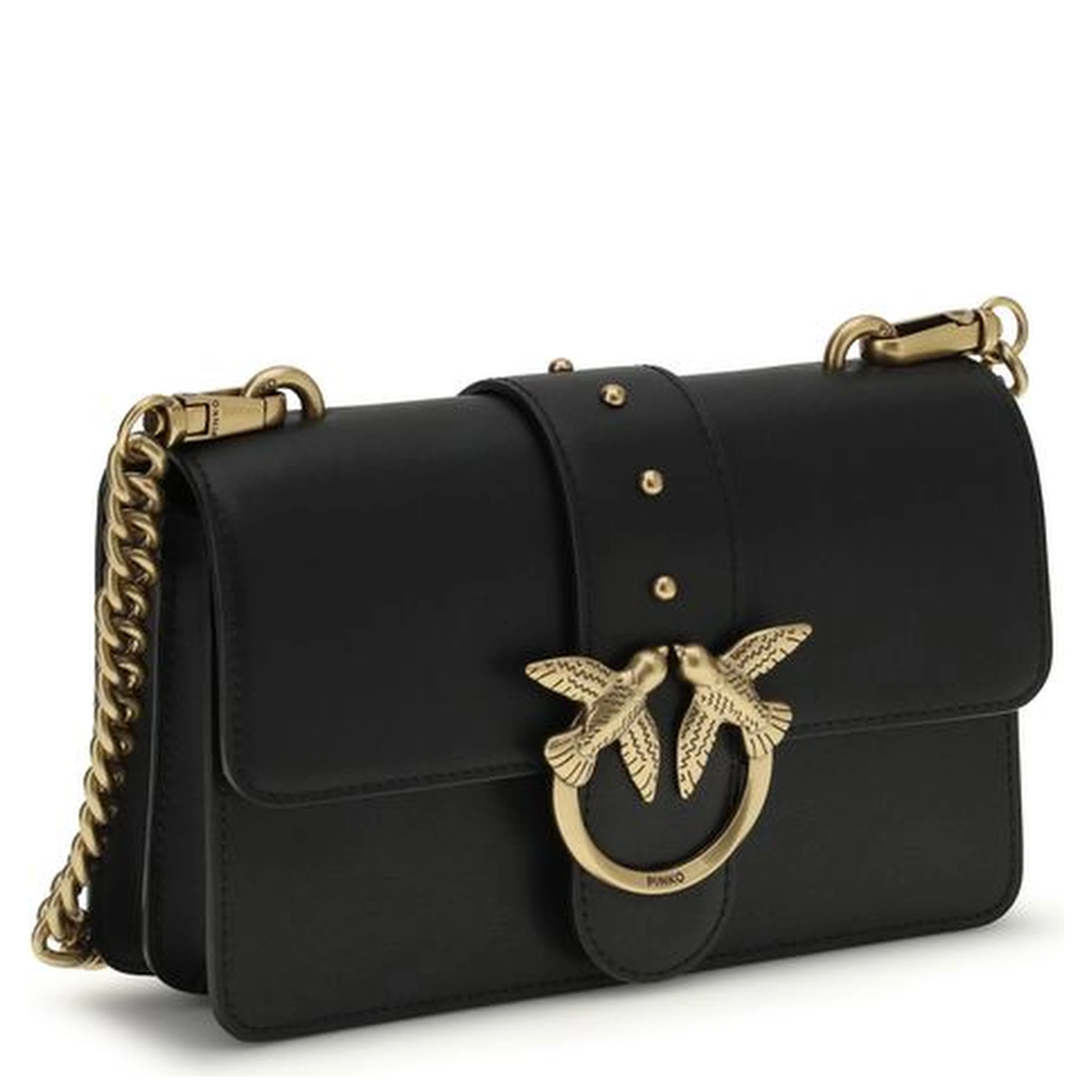 Black Calf Leather Bos Taurus Shoulder Bag