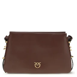 حقيبة كتف بوس توروس من جلد العجل البني