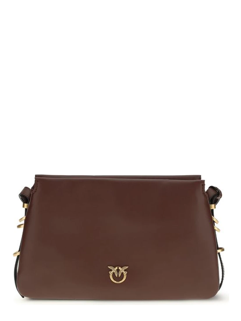 حقيبة كتف بوس توروس من جلد العجل البني