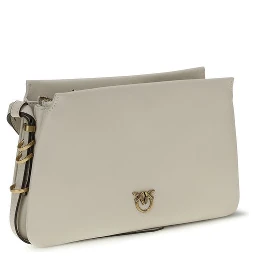 حقيبة كتف بوس توروس من جلد العجل الأبيض