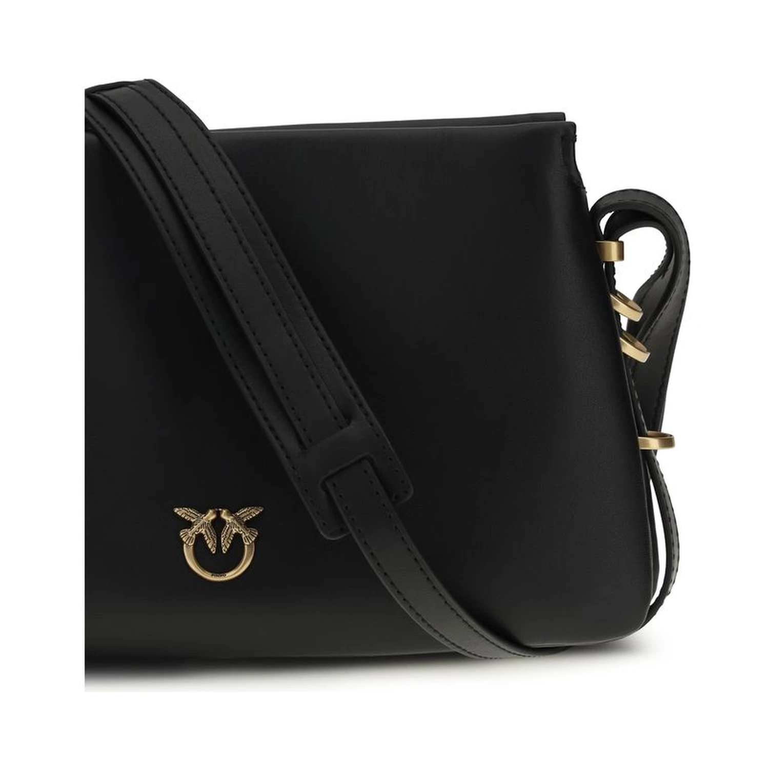 Black Calf Leather Bos Taurus Shoulder Bag