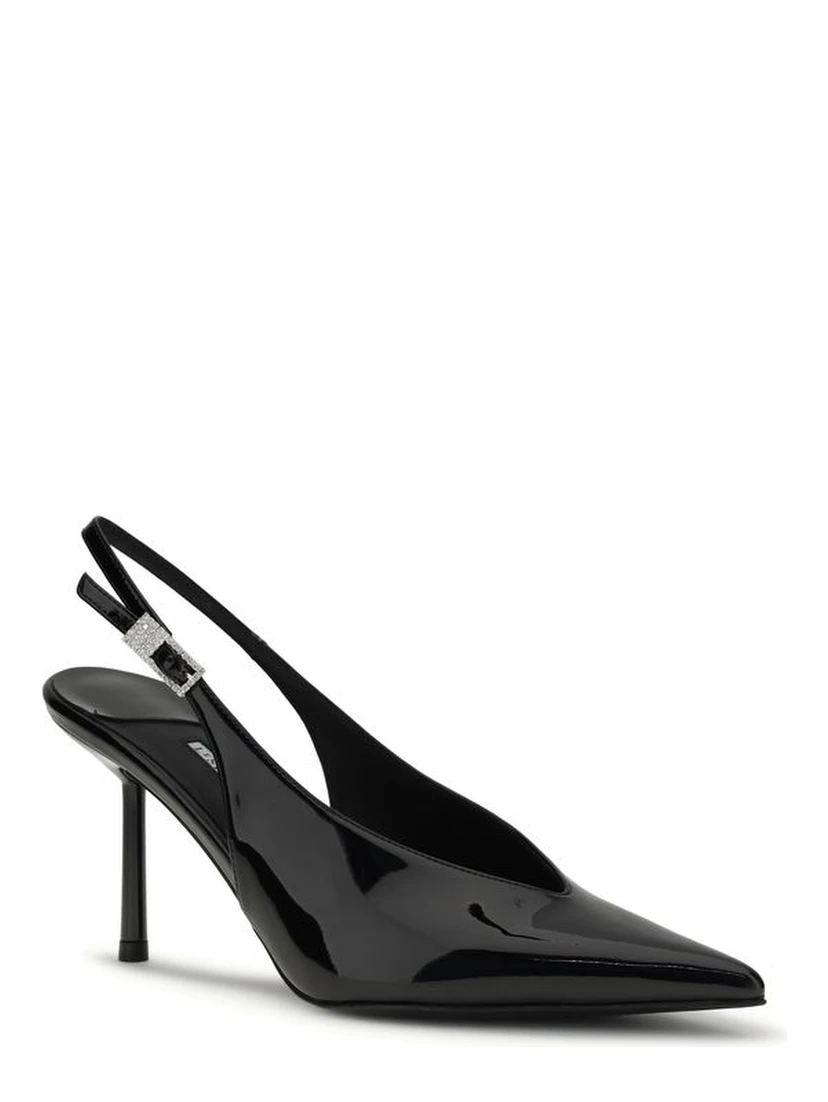 Black Calf Leather Bos Taurus High Heel Pumps