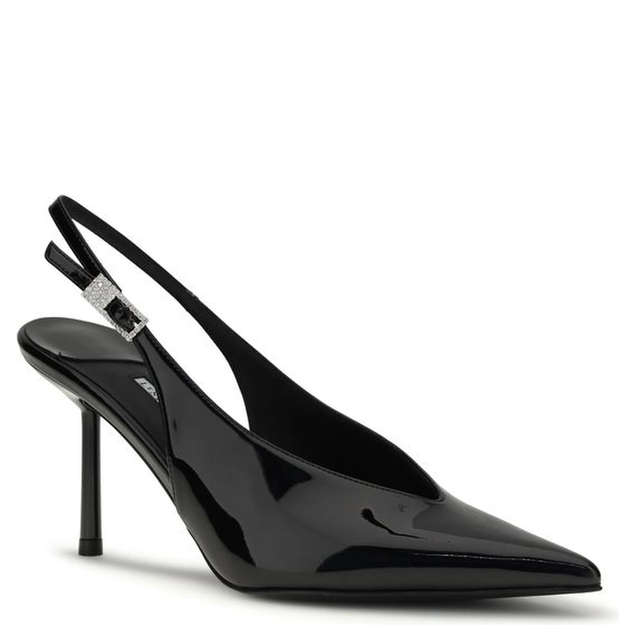 Black Calf Leather Bos Taurus High Heel Pumps