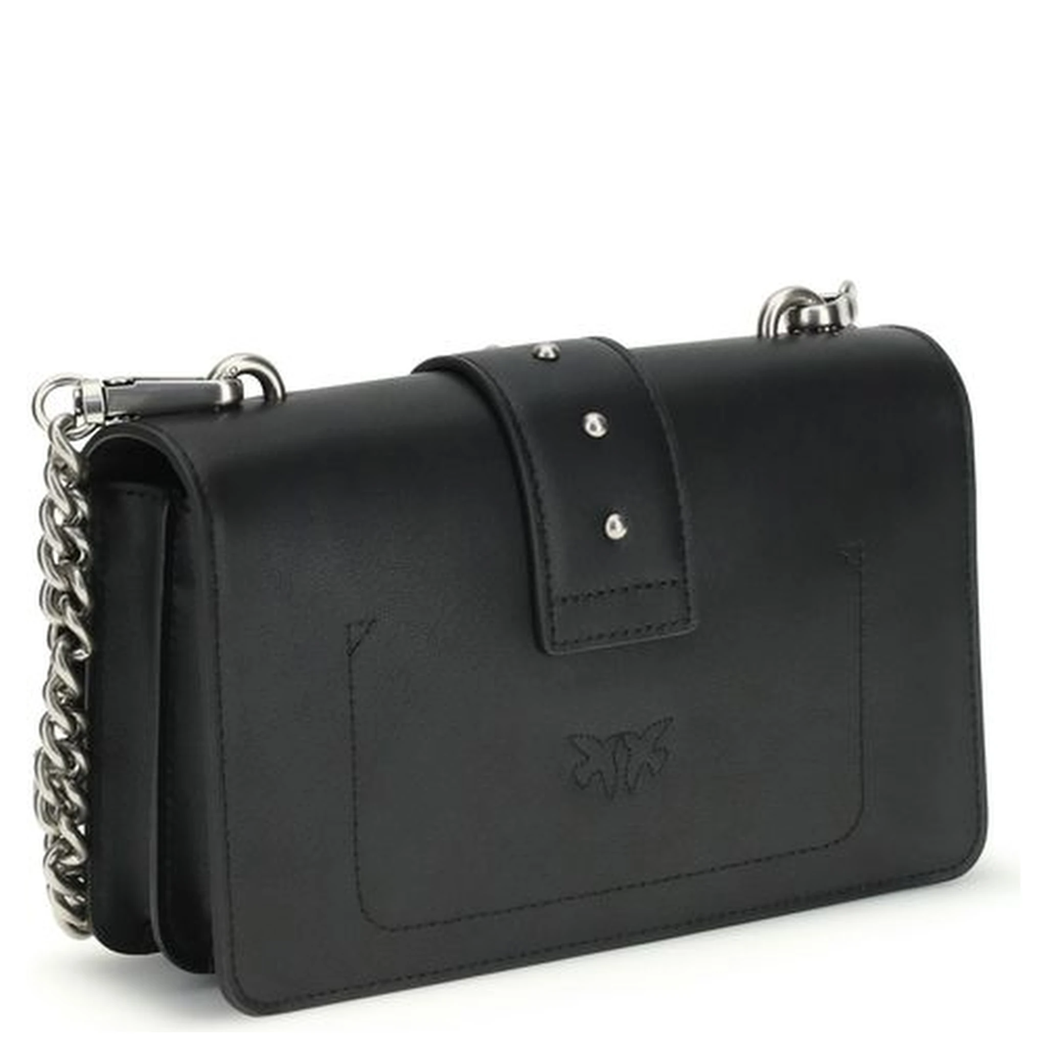 حقيبة كتف بوس توروس من جلد العجل الأسود