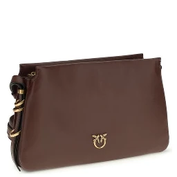 حقيبة كتف بوس توروس من جلد العجل البني