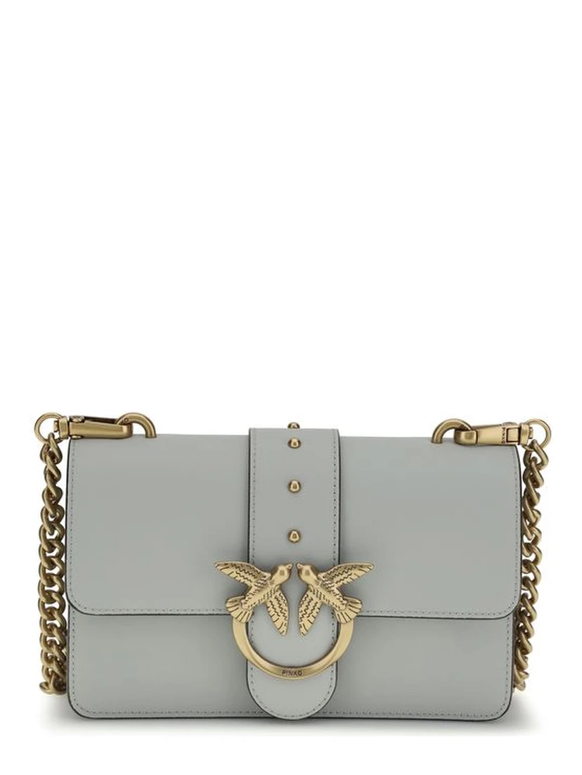 Gray Calf Leather Bos Taurus Shoulder Bag