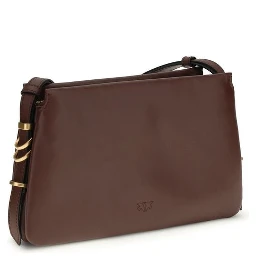 حقيبة كتف بوس توروس من جلد العجل البني