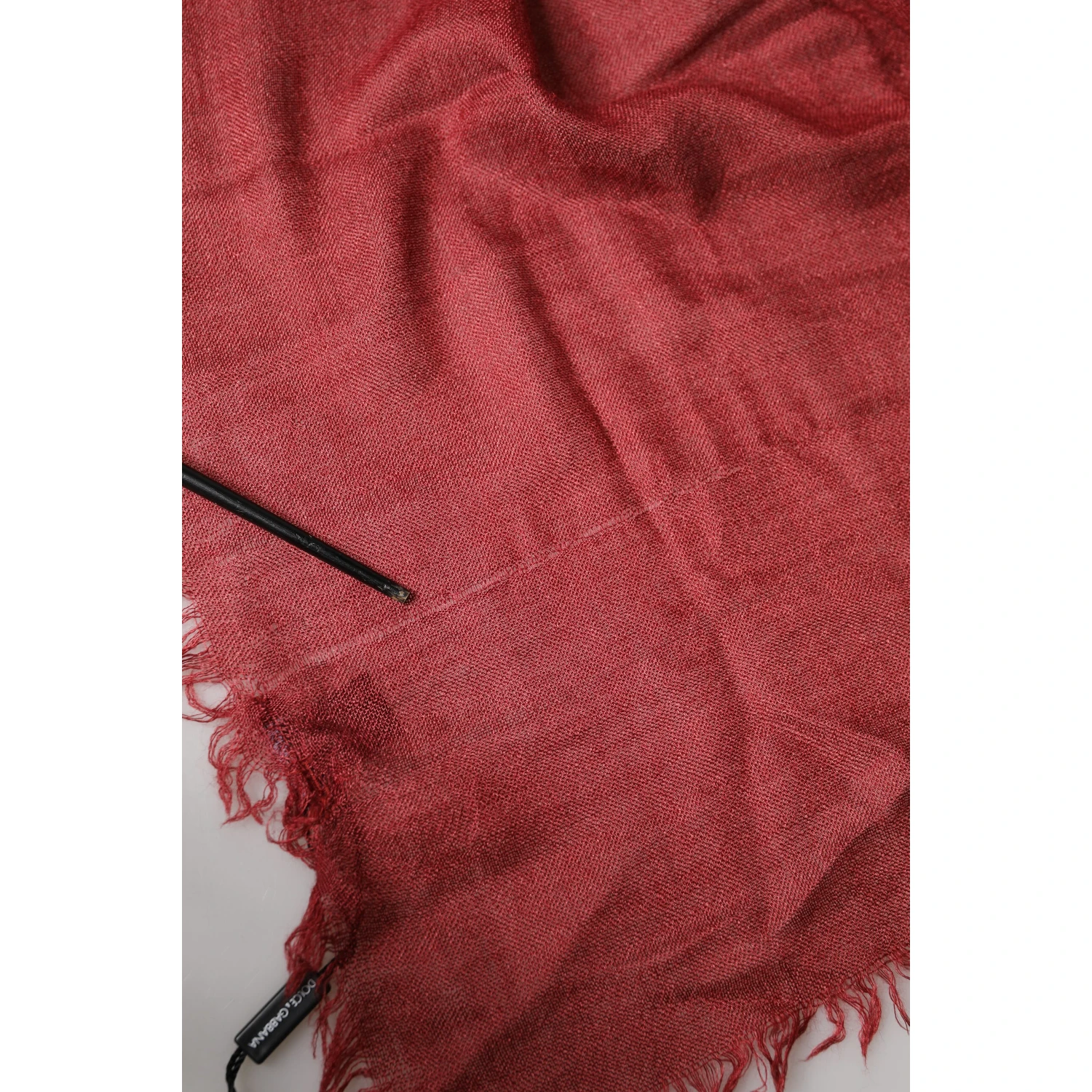 Red Cashmere Silk Fringe Wrap Foulard 200cm X 70cm Scarf