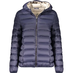 Blue Polyamide Women Jacket