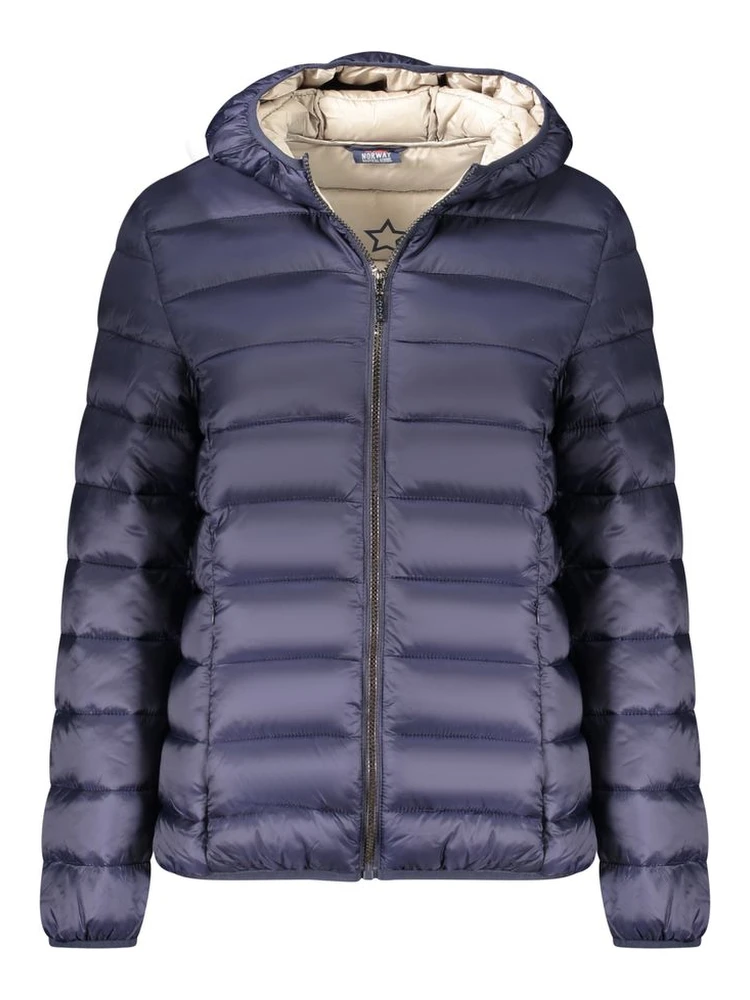 Blue Polyamide Women Jacket