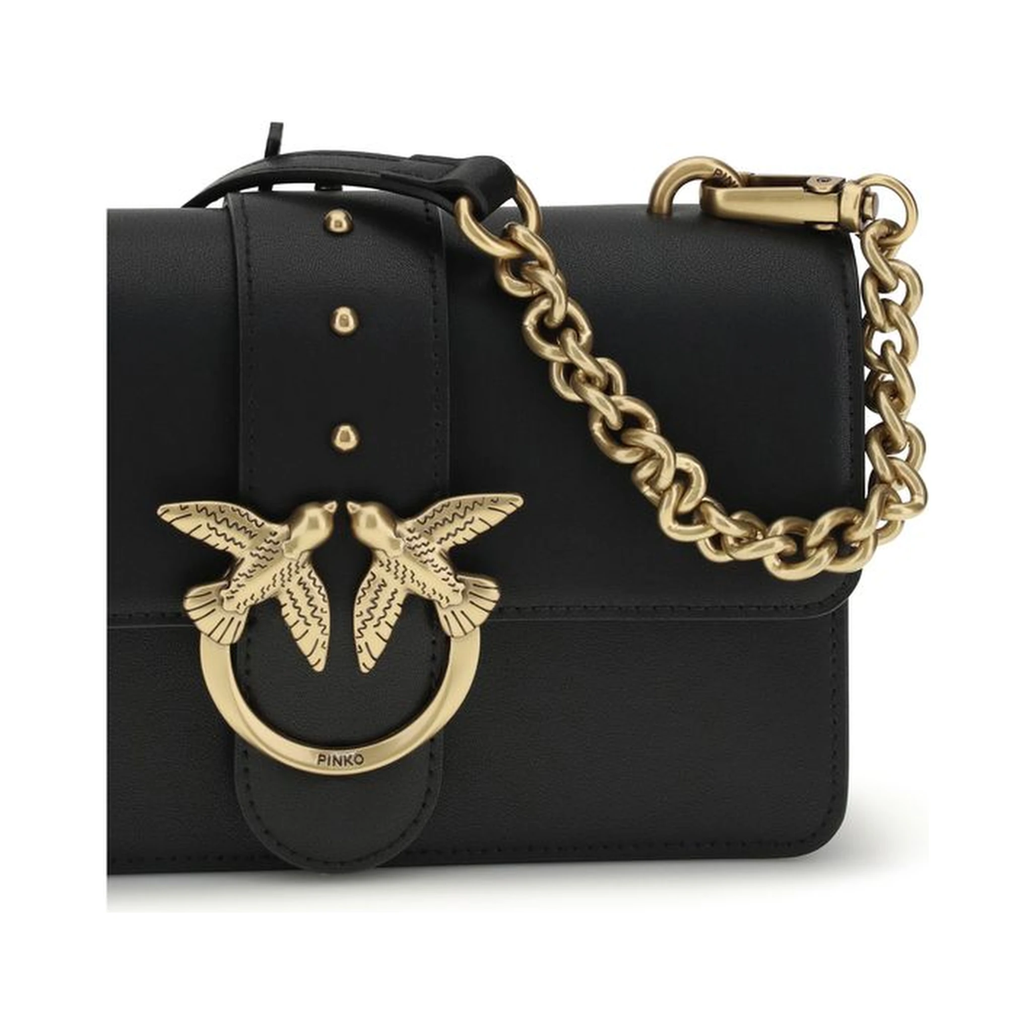 Black Calf Leather Bos Taurus Shoulder Bag