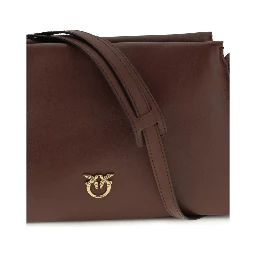 حقيبة كتف بوس توروس من جلد العجل البني