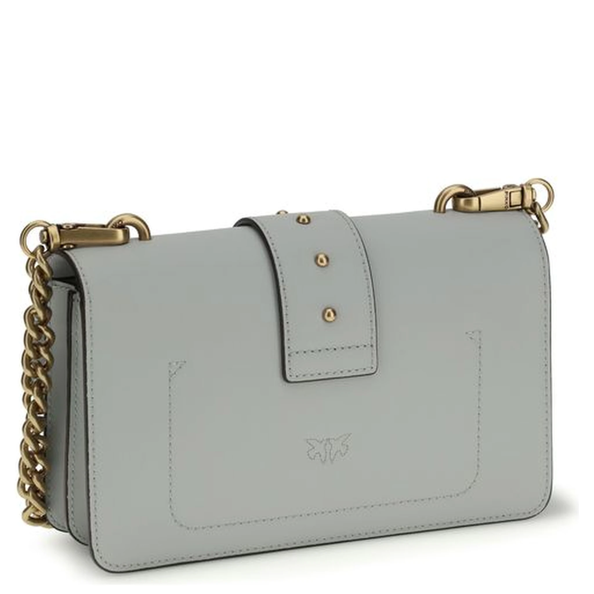 Gray Calf Leather Bos Taurus Shoulder Bag