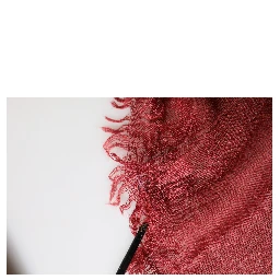 Red Cashmere Silk Fringe Wrap Foulard 200cm X 70cm Scarf