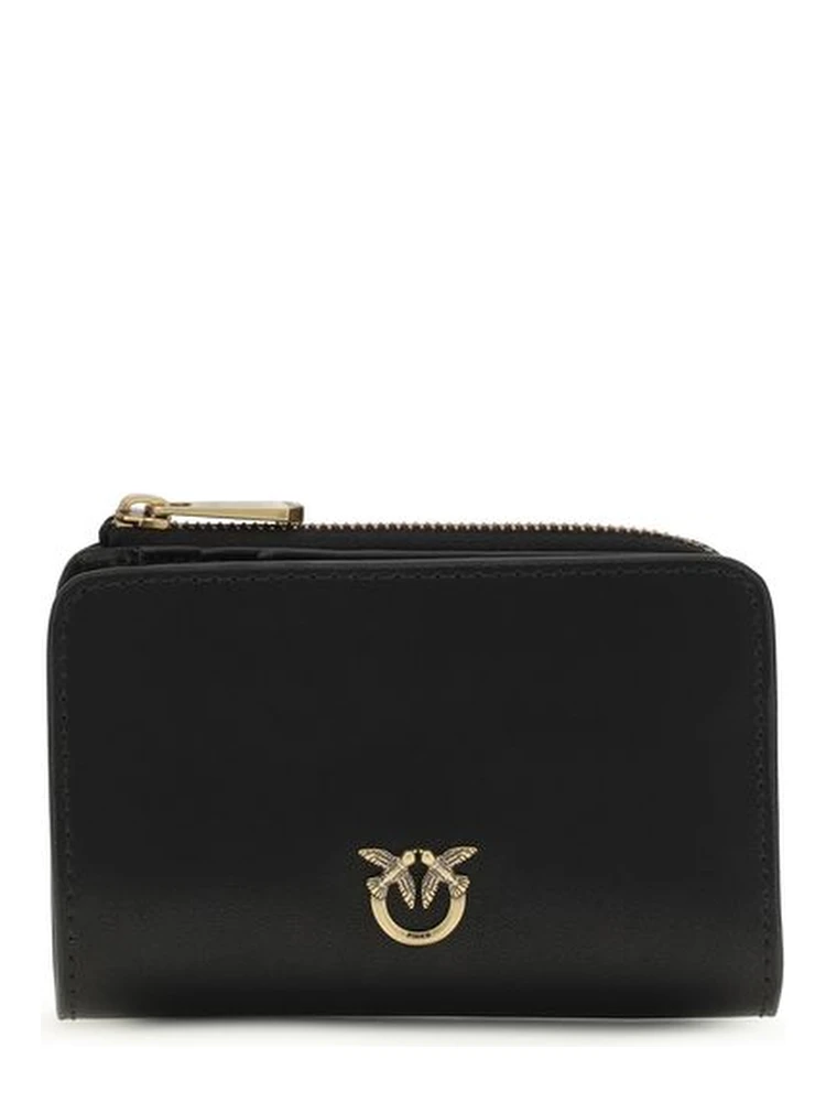 محفظة بوس توروس من جلد العجل الأسود