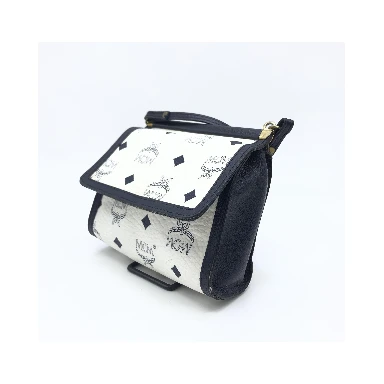Mini Crossbody Bag White Visetos