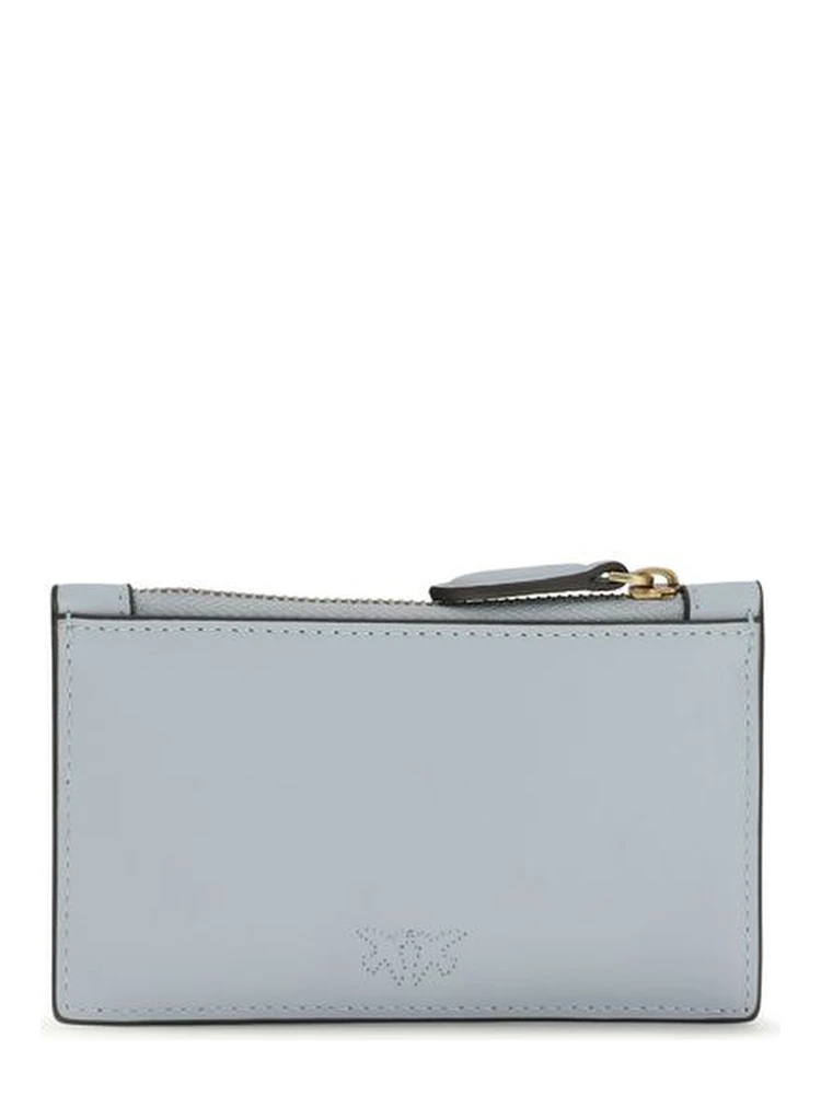 محفظة بوس توروس من جلد العجل الأزرق alternative