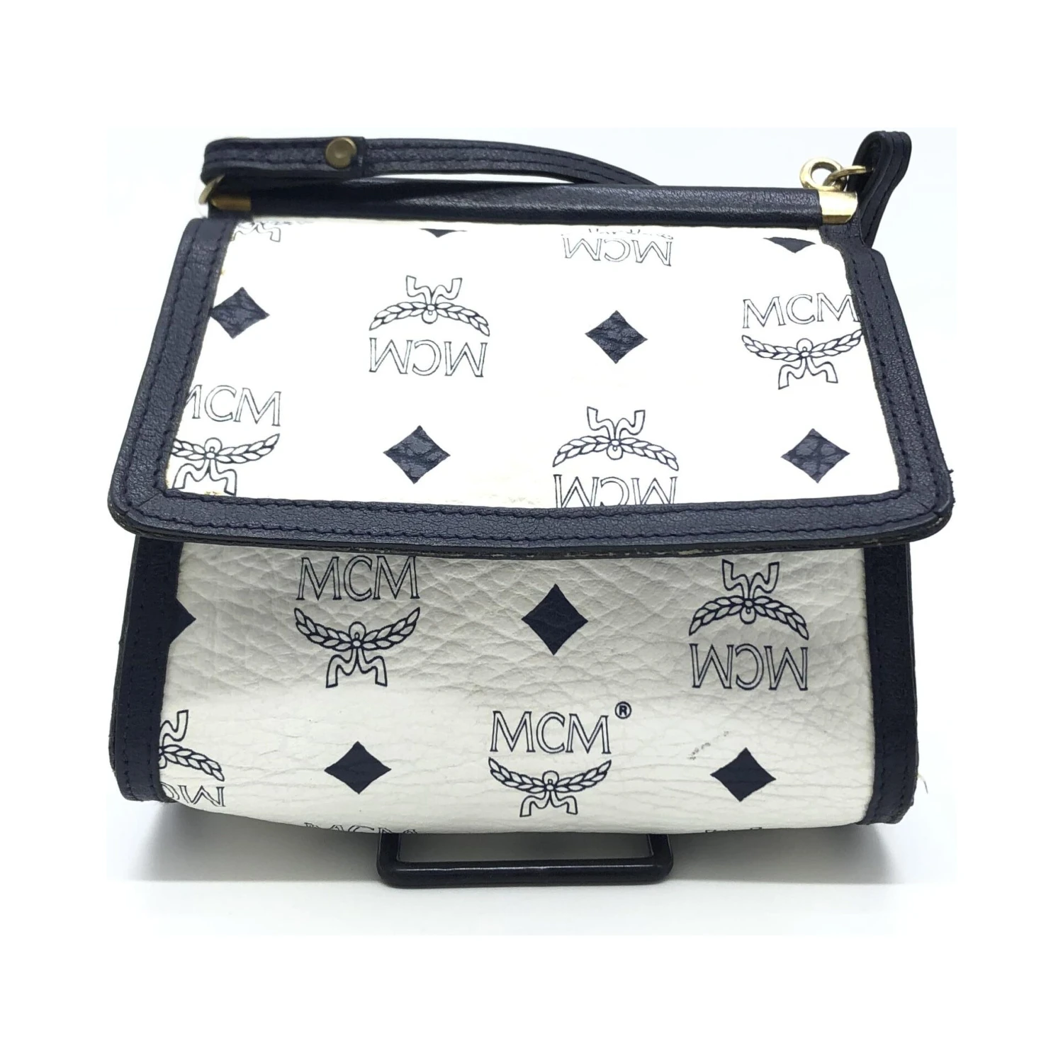 Mini Crossbody Bag White Visetos