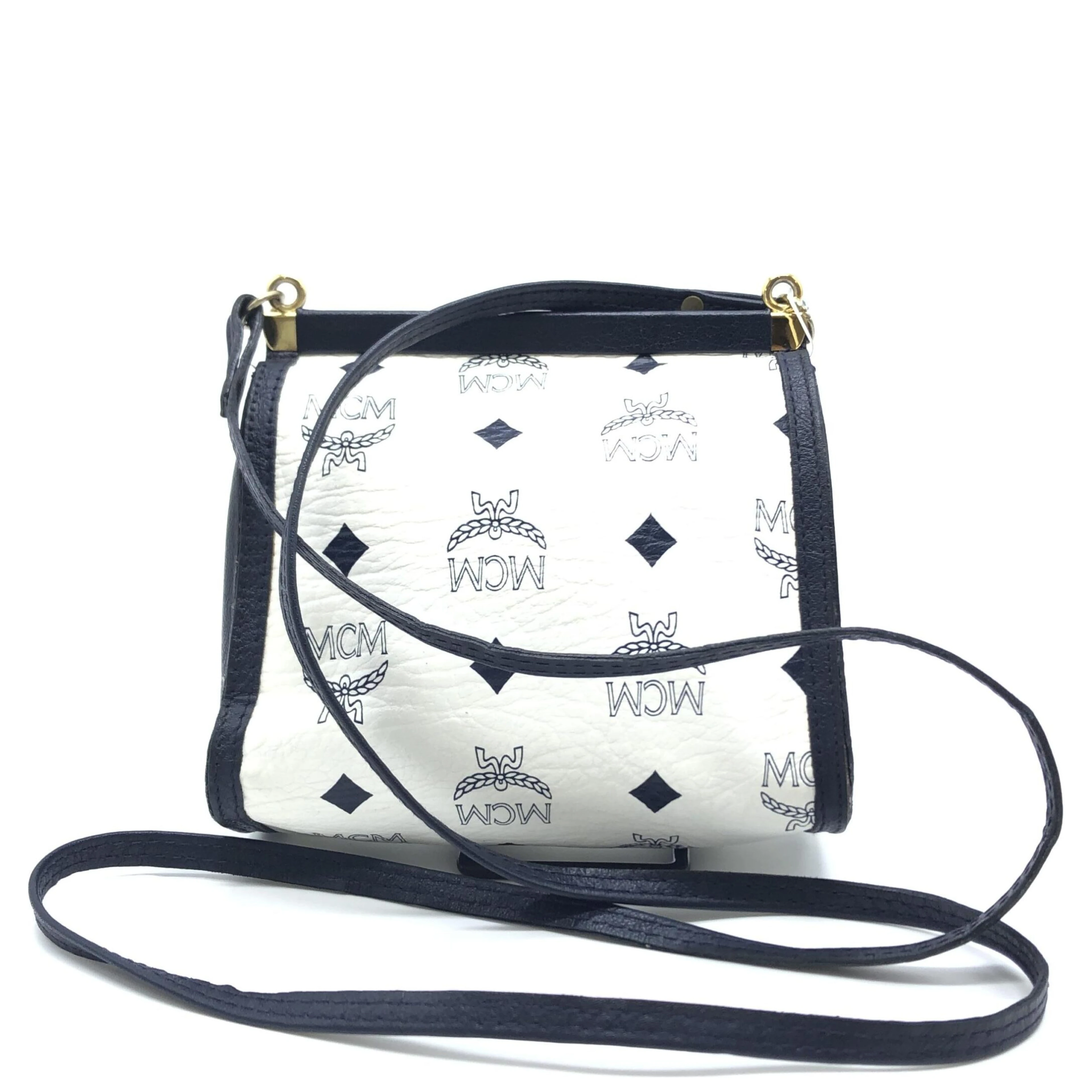 Mini Crossbody Bag White Visetos