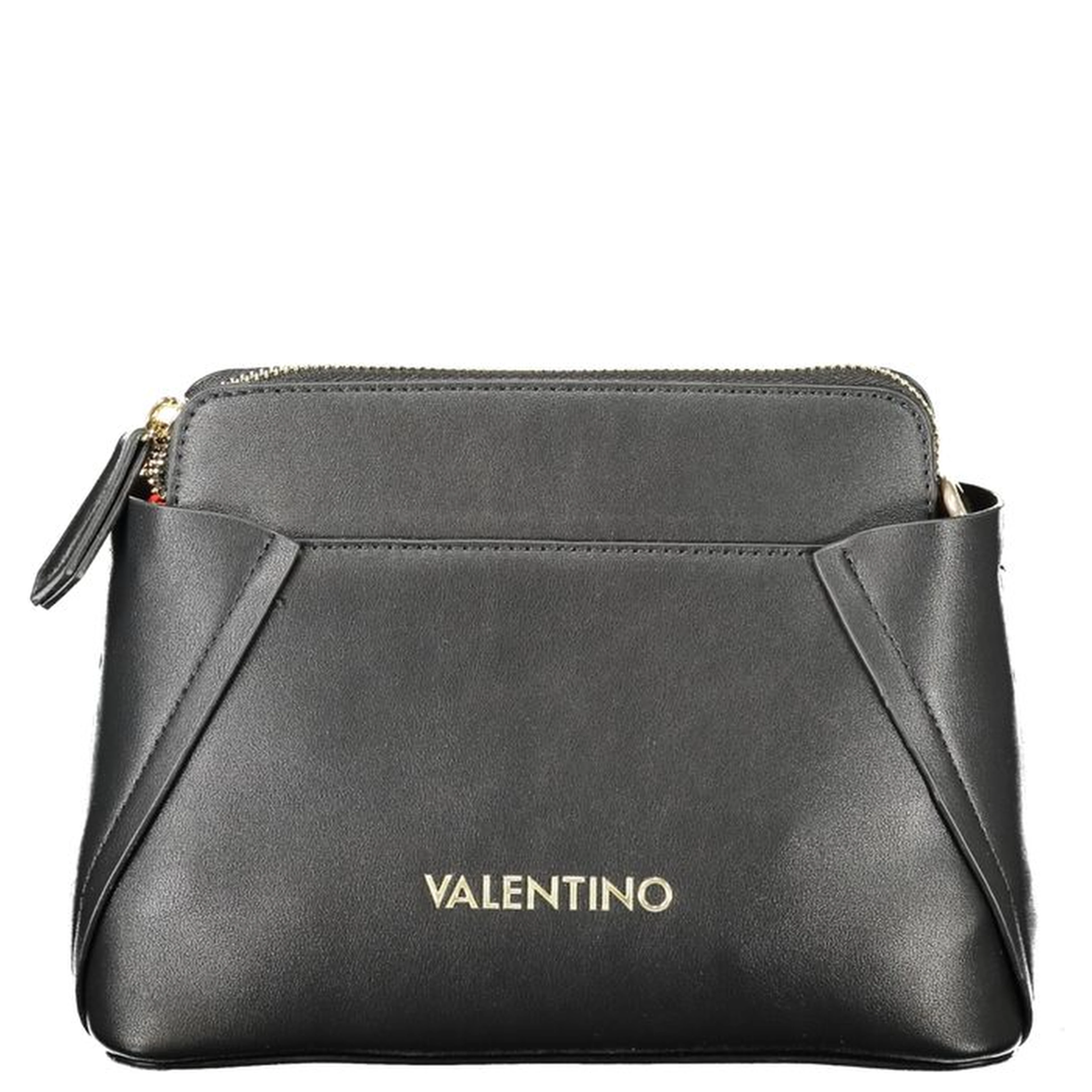 Black Polyurethane Shoulder Bag