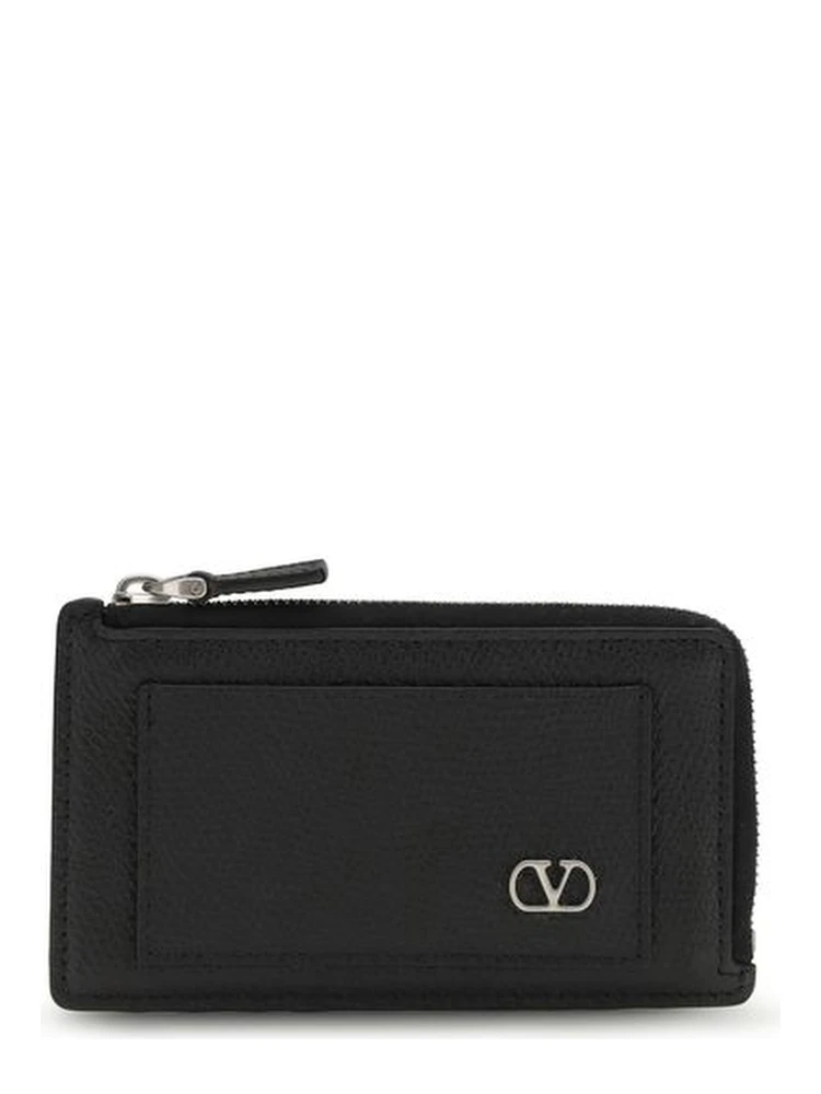 محفظة بوس توروس من جلد العجل الأسود