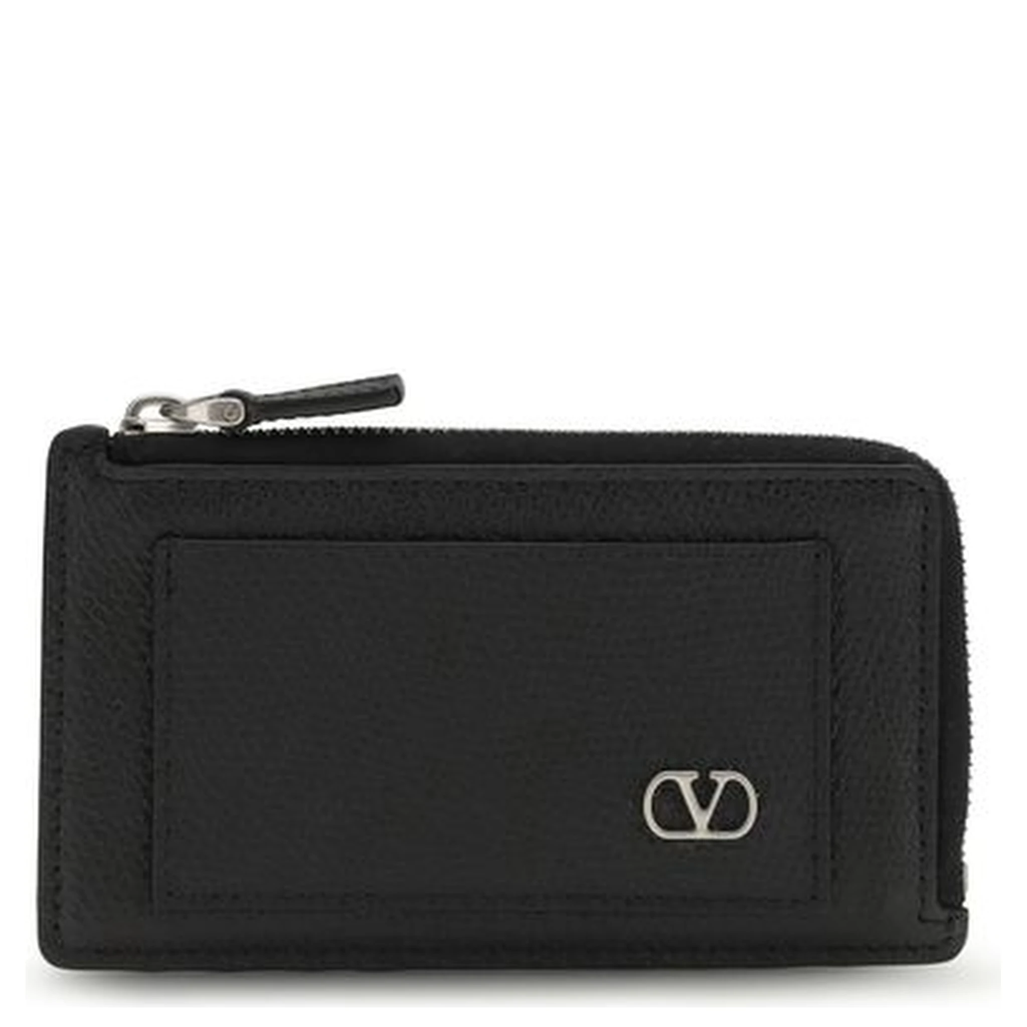 محفظة بوس توروس من جلد العجل الأسود