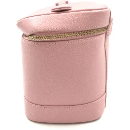 Pink Caviar Vanity Case With Zipper