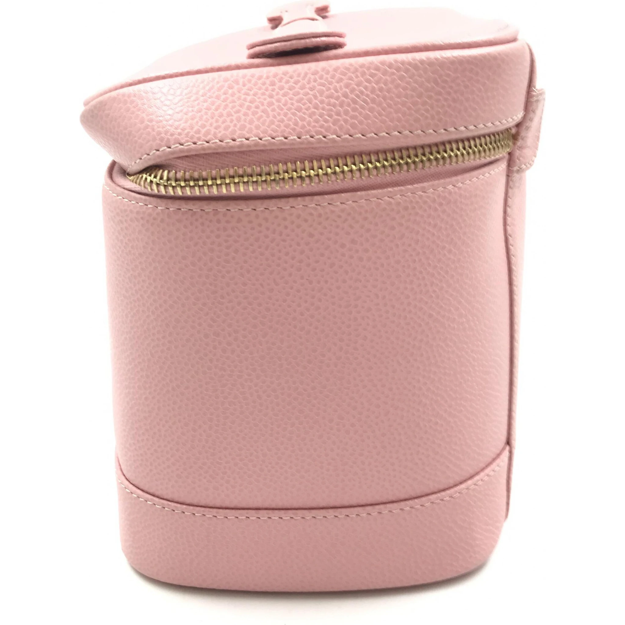 Pink Caviar Vanity Case With Zipper