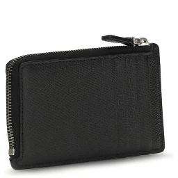 محفظة بوس توروس من جلد العجل الأسود