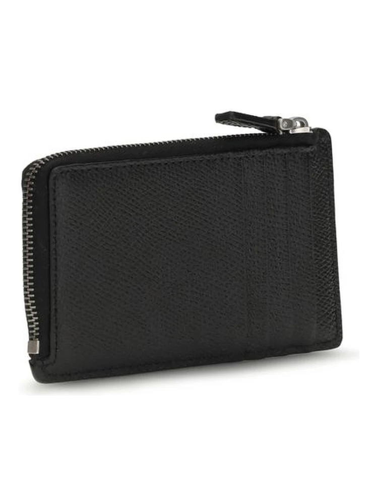 محفظة بوس توروس من جلد العجل الأسود alternative